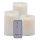 Real Wax Battery Operated Led Flameless Pillar Candles