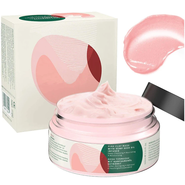Best Pink Clay Facial Mask Deep Pore Cleansing Nourishing Moisturizing Face Mask