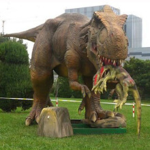 Prehistoric Amusement Park Playground View Large  Fiberglass dinosaur Giant Resin Raptor Dinosaur Animal Sculpture