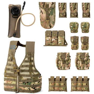 AKmax Modular Assault MOLLE Tactical Vest with Plate Carrier - Multicam Camouflage