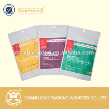 poly laminated packaging bag with recloseable zipper