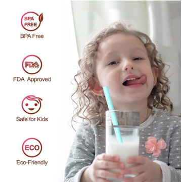 BPA Free Silicone Straws Set