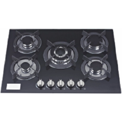 5 bruciatori in vetro in vetro Cooktop