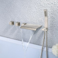 Wall mounted hot and cold shower faucet