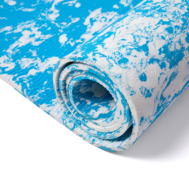 factory manufacturer cheap price blue cloud cheap custom camouflage camo fitness non slip thick 1/2 inch anti-slip yoga mat
