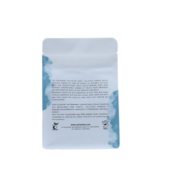 Petit sachet de papier de poudre alimentaire compostable de norme européenne