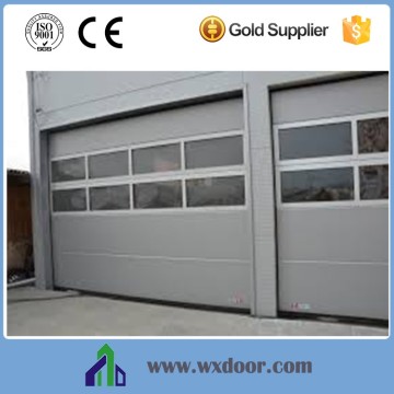 factory building main exterior gate with motor