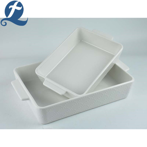 Bandeja para hornear rectangular de estilo de moda popular de venta caliente