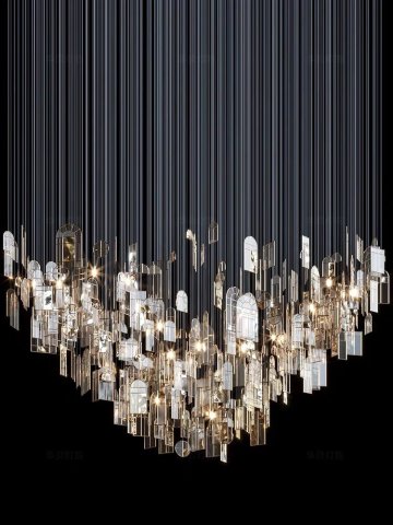 Customizable Modern crystal chandelier pendant light