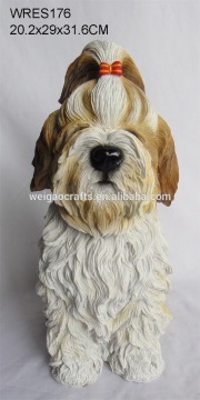 Lovely outdoor resin dog statues