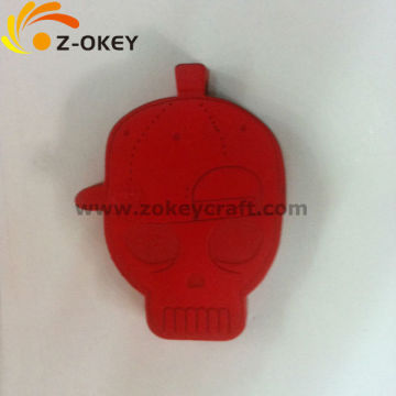 best selling Painting skull shape fashional wood necklace