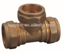 China Manufactory 3 way Brass tube Fitting