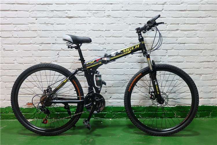 Bicycle 26 inch 21 speed high-carbon steel sports bicycle folding mountain bike foldable bicycle