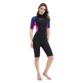 Donne di pelle di mare Shorty Shorty One Piece Back Zip Wetsuit