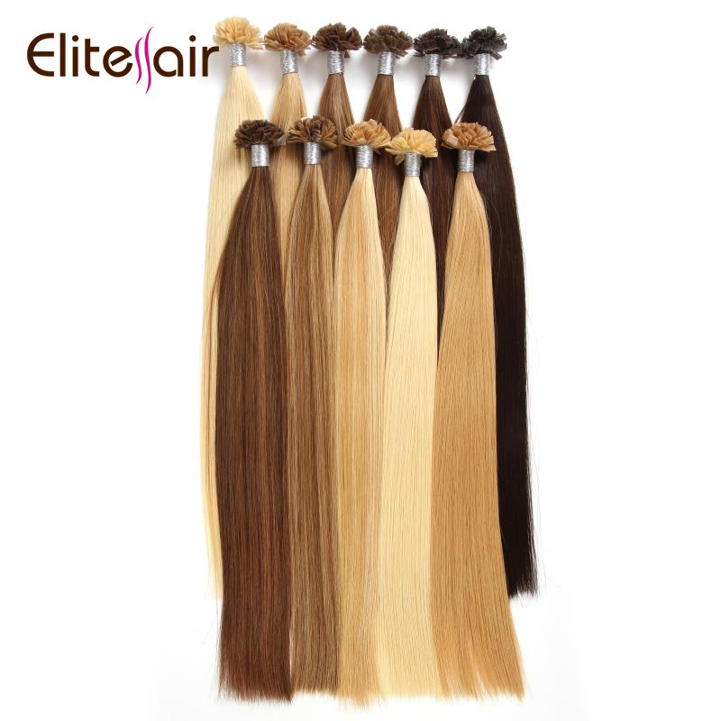 Hot selling factory high quality Russian rumy human hair extension Pre Bonded Hair Extensions Flat tip hair Flat bond extension