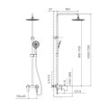 Caparplus shower combination for exposed installation