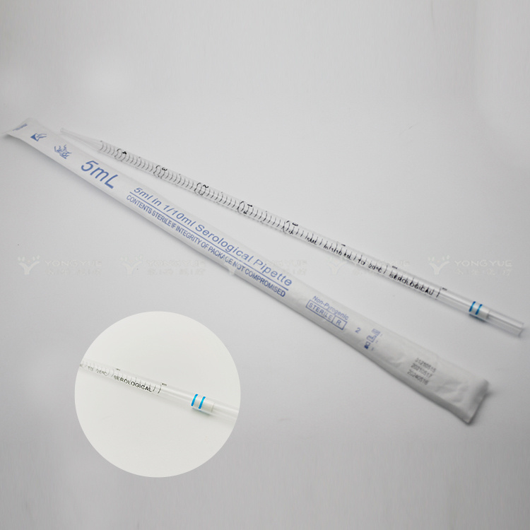 Pipetta serologica sterile (capacità: 5 ml)