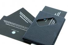 Carbon fiber name card holder