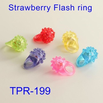 Sell Soft Plastic Strawberry Flash Ring Toys