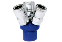 Steel pneumatic quick coupler