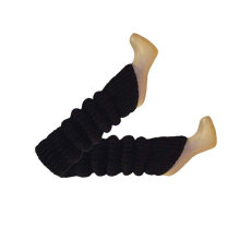 Knee High Leg Warmers Jet Black for Any Occasion