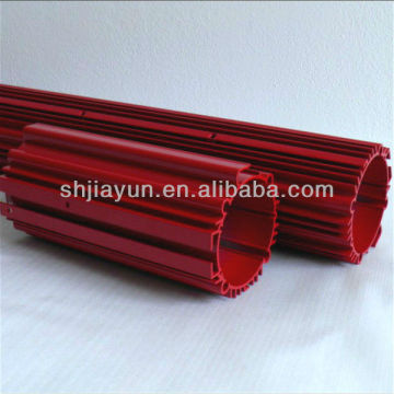 aluminium motor shell profile with red powder coated