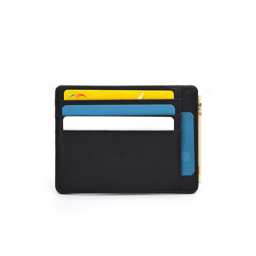 Minimalist Ultra-thin Durable Saffiano Leather Cardholder