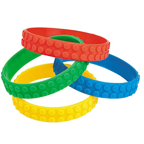 NOUVEAU BRISSION DE BÂTIMENT Coloré Bracelet en caoutchouc extensible