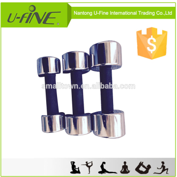 Stength Training Foam Grip Handle Chrome Dumbbells