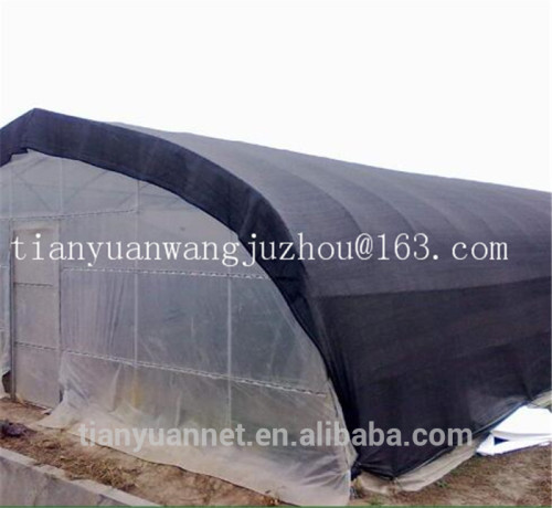 New HDPE flat wire sun shade net /round wire shade net