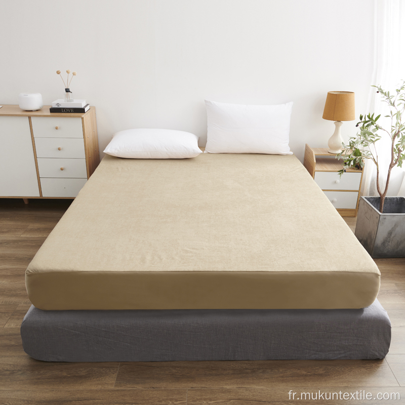 Couvercle de protecteur de matelas imperméable de coton Terry Premium