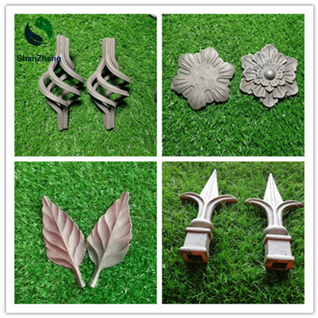 Cast Iron Leave cast Iron Flower for Decorative Wrought iron gate Window railing Ornaments Cast Steel Leaves Ornaments