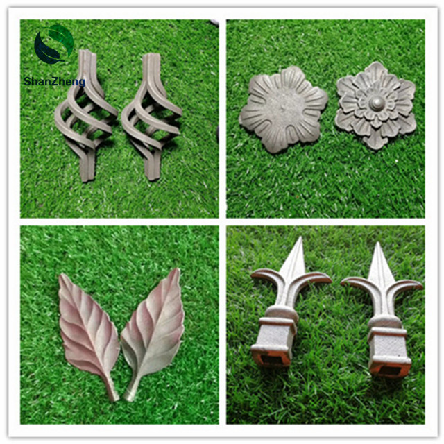 Forged Panels Decoration Component for Wrought iron Gates Forged parts for Wrought iron Railings