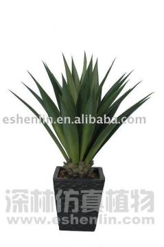 artificial agave potted plant