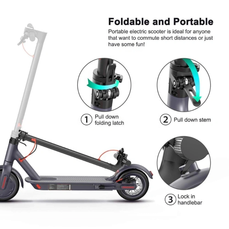 EU Warehouse 48V 350W Two Wheel Scooter/Cheap Foldable Samll Electric Scooter/Good Battery Self-Balancing Monopattino Elettrico