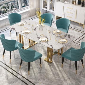 Modern Velvet Fabric Dining Chairs Accent Sherpa Side Chairs