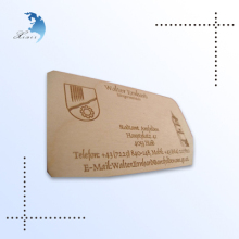 2016 New design customized personal wooden business cards