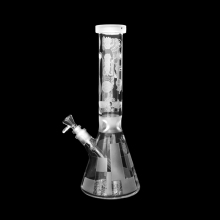 beaker smoking pipe Sandblasted serface glass water pipe