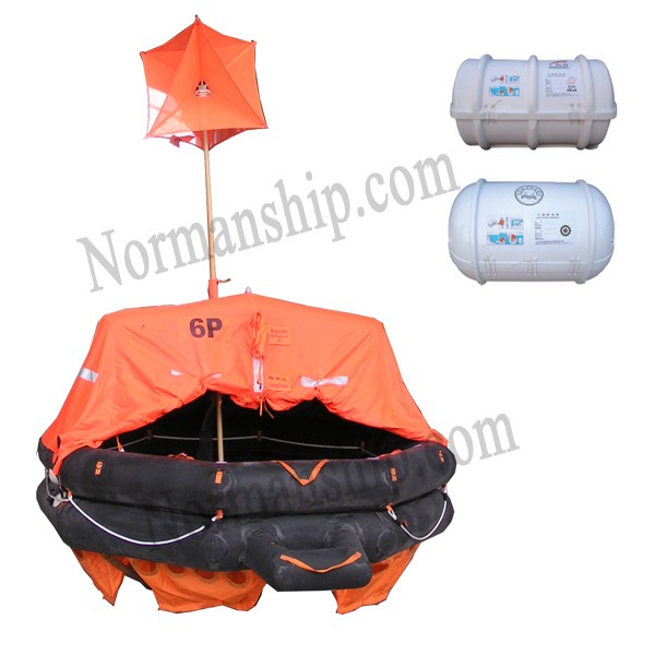 15person  Solas approved throwing inflatable life raft ( Pack A )