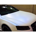 Pearl White Matte Blue Car Wrap Vinyl