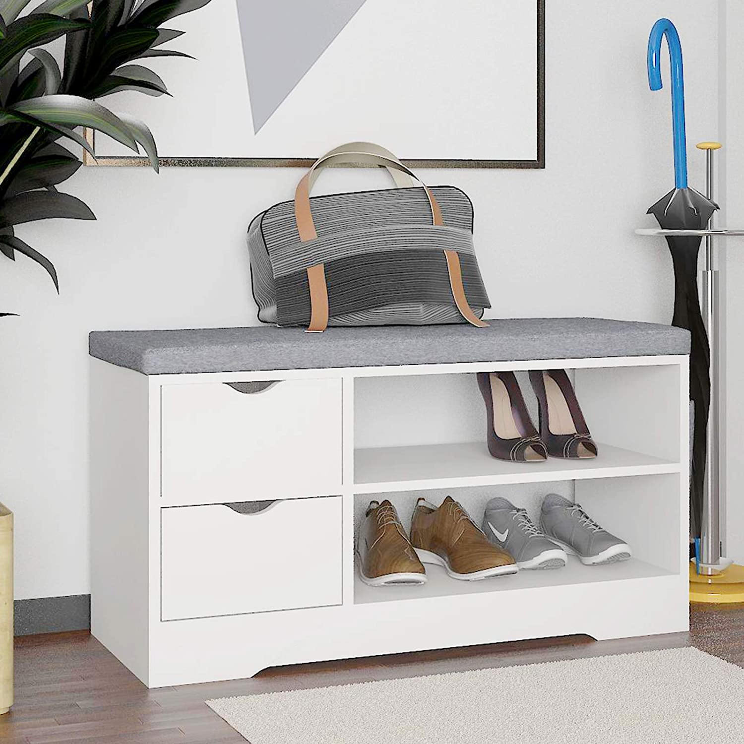 Shoe Storage Bench with Seating