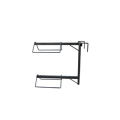 Double-layer square tube saddle rack