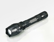 telescopic aluminum cree led laser flashlight