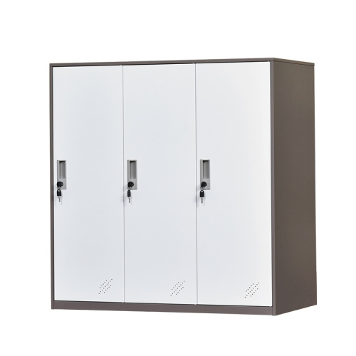 3 Door Closet Wardrobe Storage File Cabinet