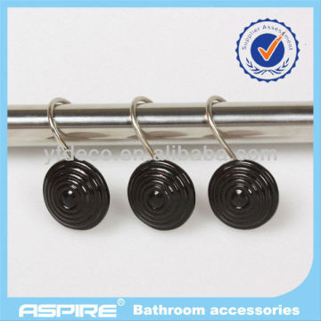 black round curtain hooks