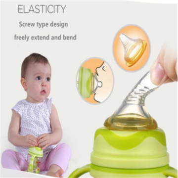 Accessoire de bouteille de lait pour bébé mamelon en silicone large