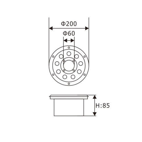 Fishing Pool used 18W LED Fountain LightofIp68 LED Fountain Light