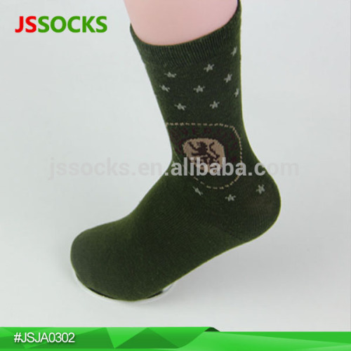 Army green fashion teen girl socks young girl sock