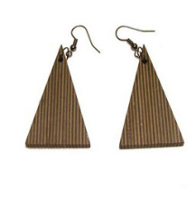 colourful wood earring
