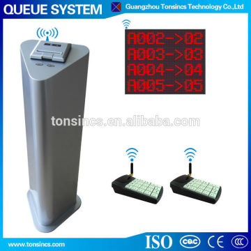 Simple Manual 2 Service Button Wireless Queue Management System